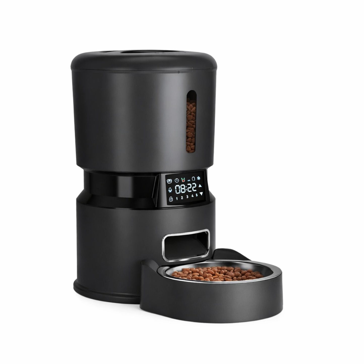 Distributeur automatique de croquettes 4L à écran tactile | Moustache & Cie