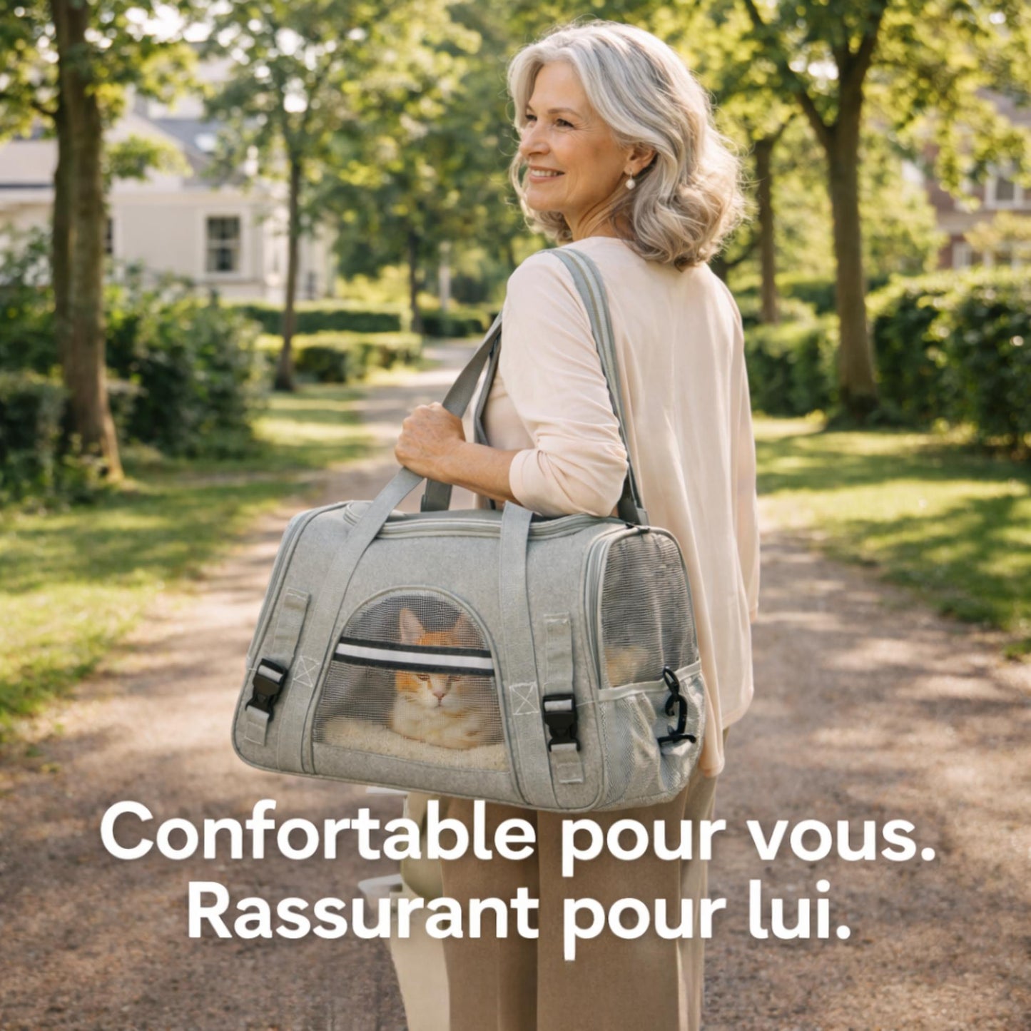 Sac de transport pour animaux de compagnie – confortable, respirant et sécurisé