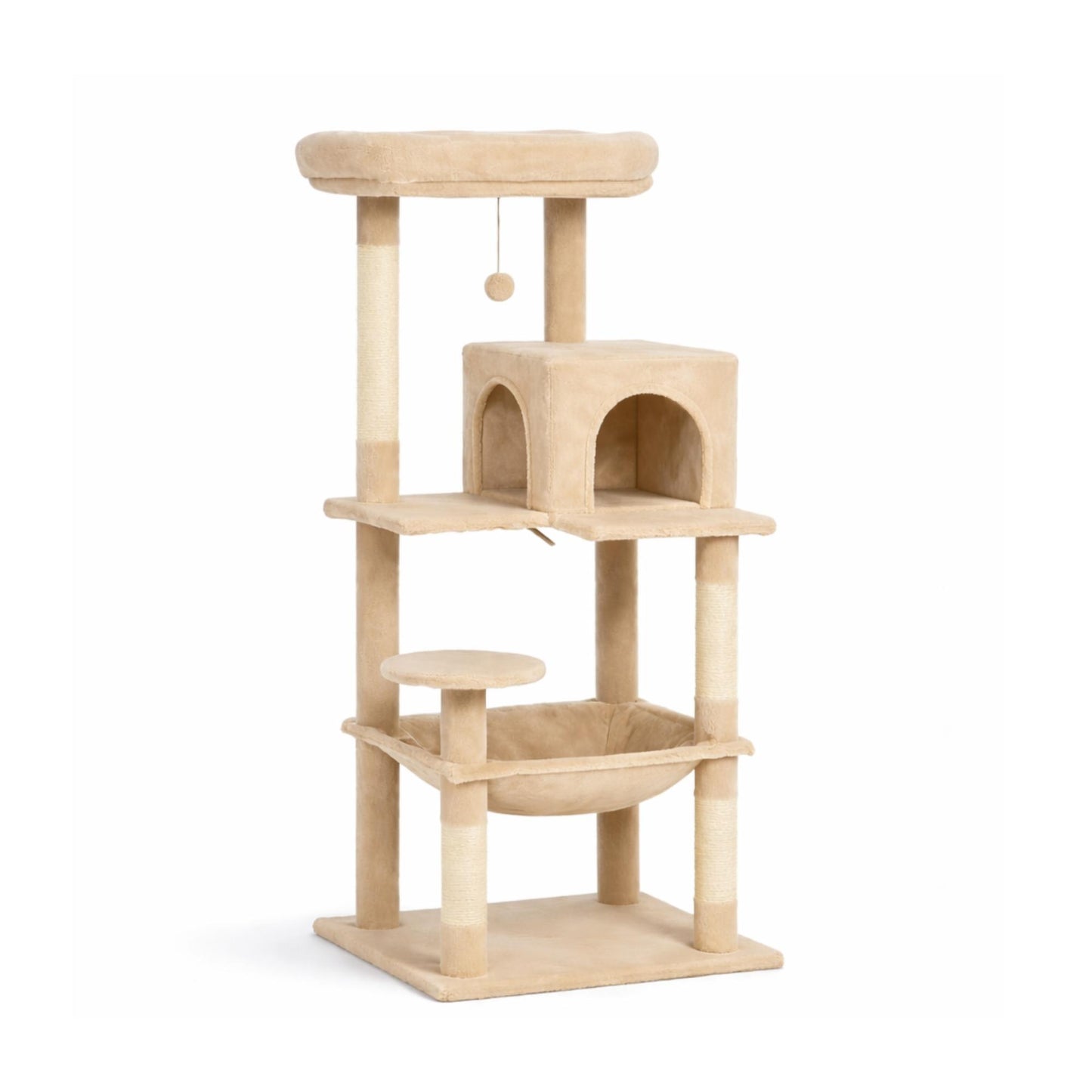 Arbre à chat bois avec niches et hamac – VYRA