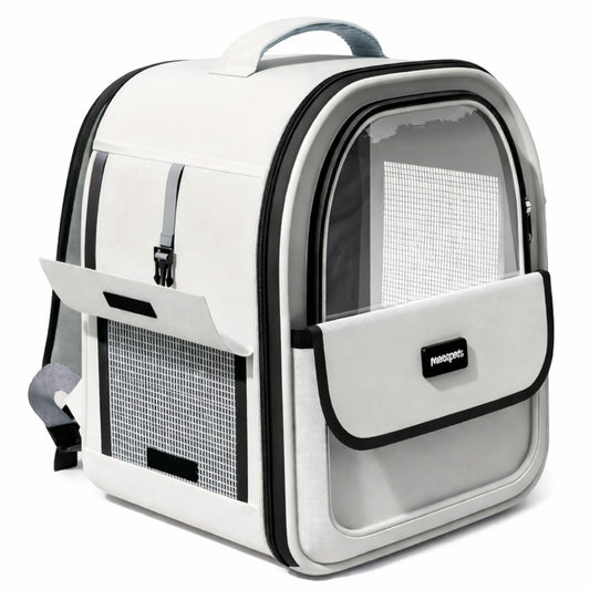 Sac à dos de transport capsule pour chat et chien – respirant et translucide