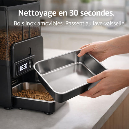 Distributeur automatique de croquettes double programmable – DUALO