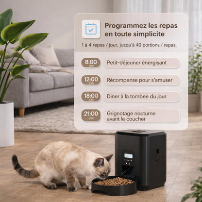 Distributeur automatique de croquettes connecté Wi-Fi - PULSE
