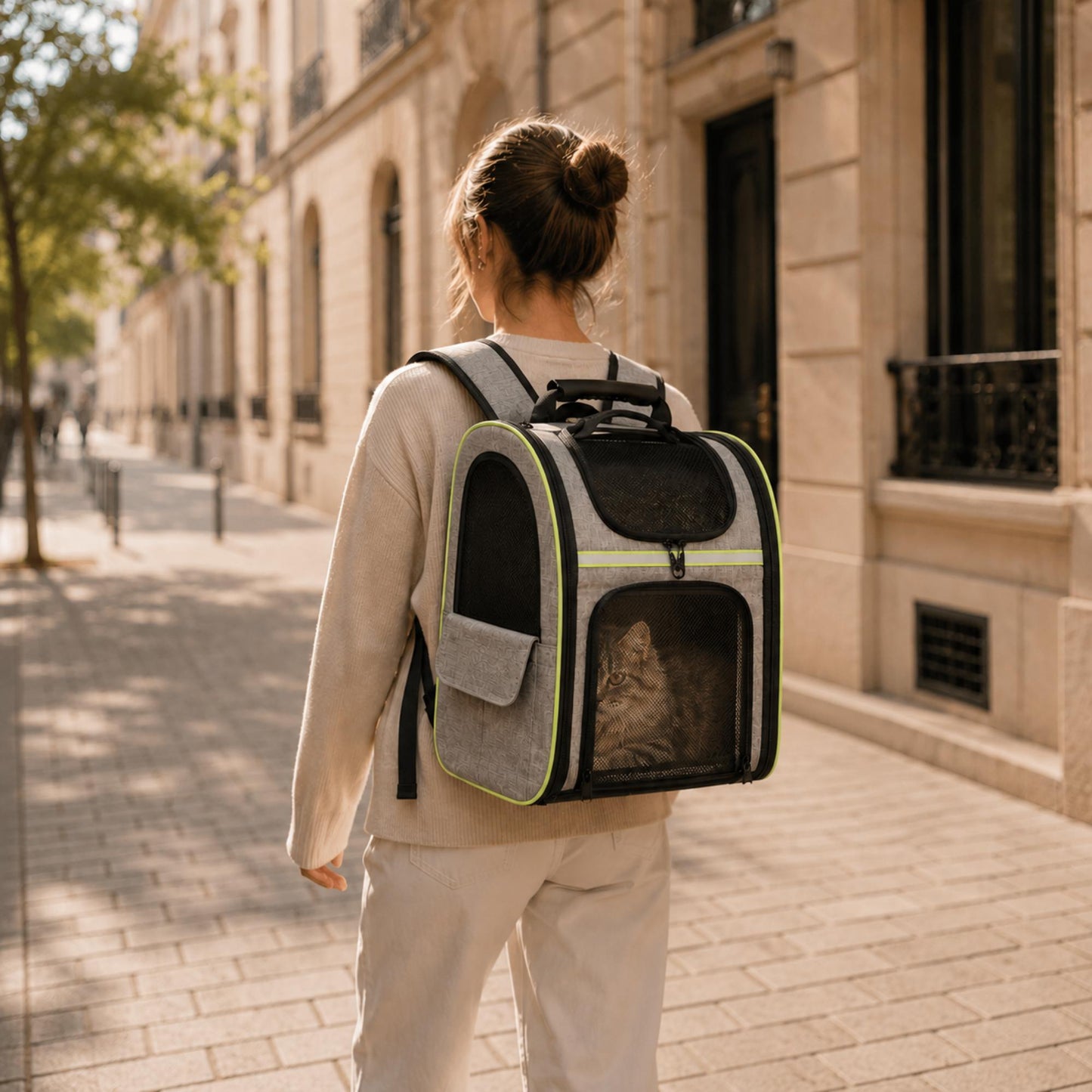 Sac à dos de transport extensible pour chat – ORIA