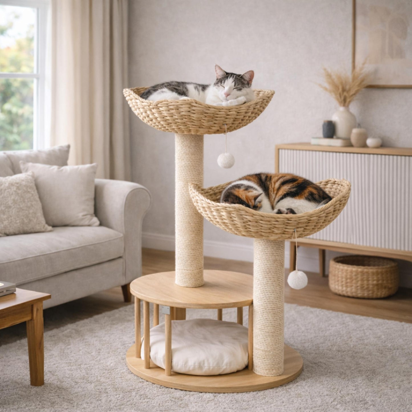 Arbre à chat en bois CÉLESTE