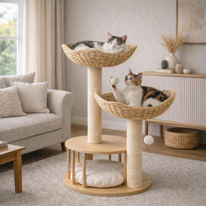 Arbre à chat en bois CÉLESTE