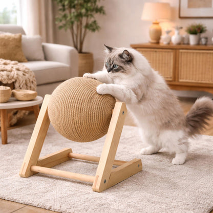 Griffoir pour chat boule en sisal – KIRO
