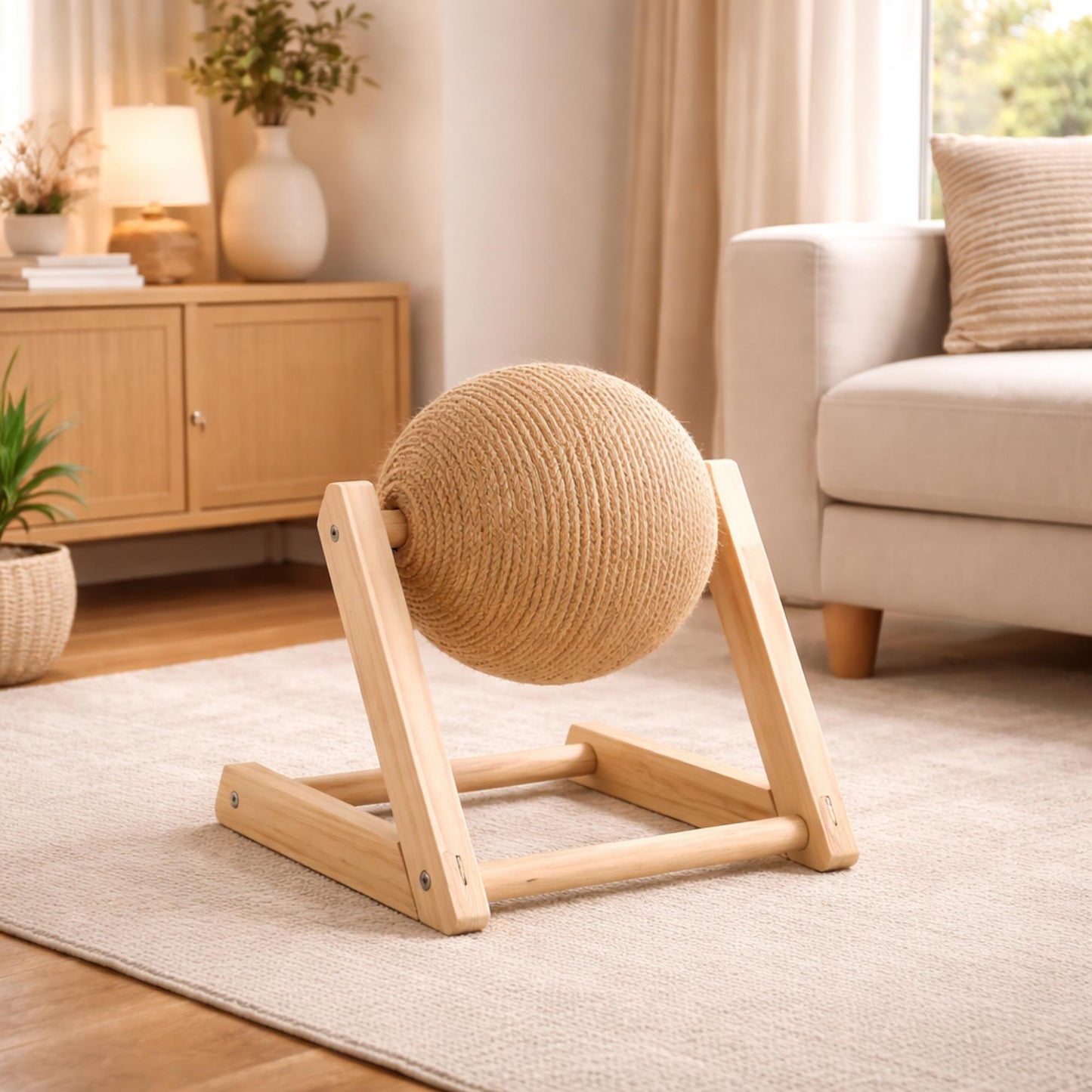 Griffoir pour chat boule en sisal – KIRO