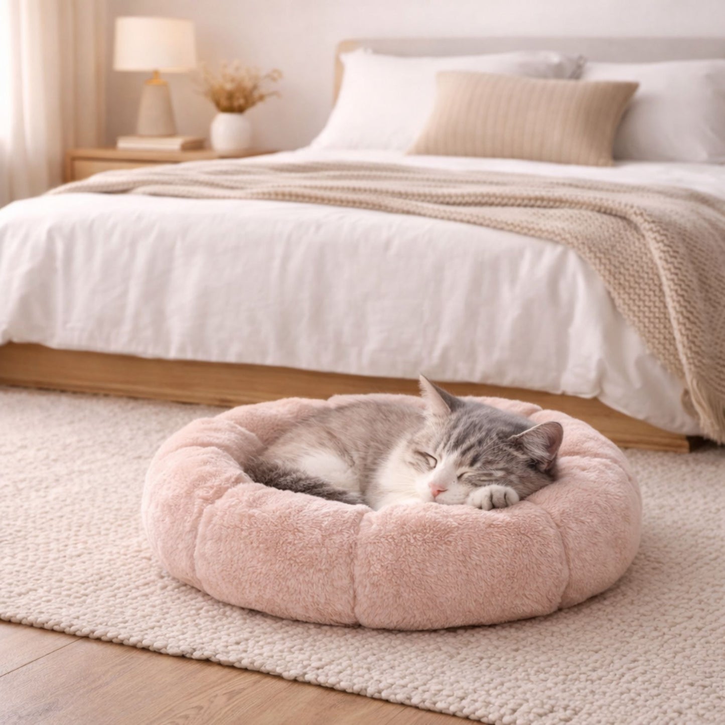 Panier pour chat coussin épais avec rebords – ZENO