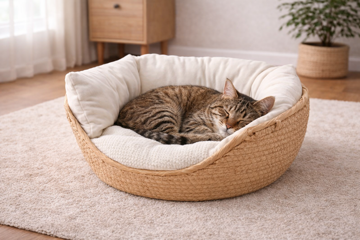 Panier tressé pour chat ELARA