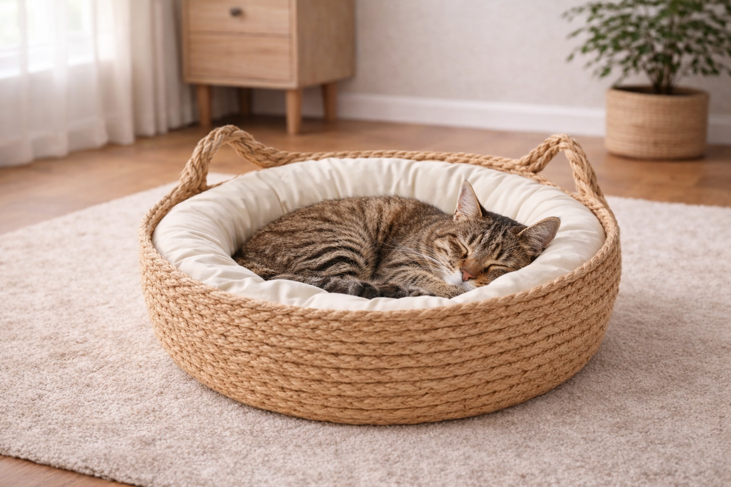 Panier tressé pour chat ORÉA