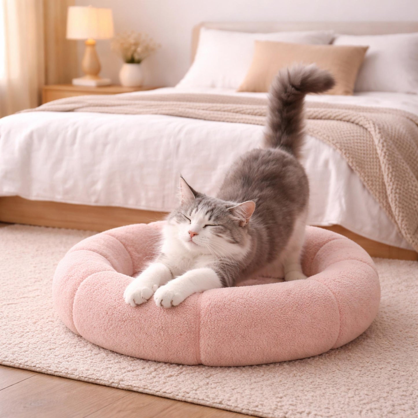 Panier pour chat coussin épais avec rebords – ZENO
