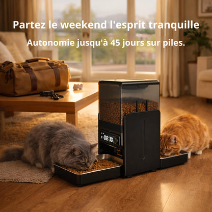 Distributeur automatique de croquettes double programmable – DUALO